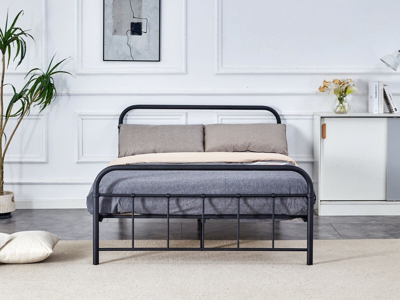 Lova LINDA 140 lova color: juoda V-CH-LINDA_140-LOZ-CZARNY