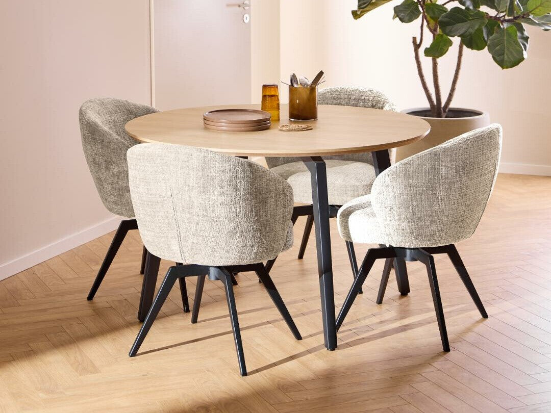 Kėdė Darlene dining kėdė with armrest 0000109362, Spalva: Šviesi ruda