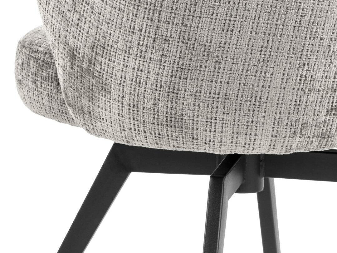 Kėdė Darlene dining kėdė with armrest 0000109363, Spalva: Šviesi pilka