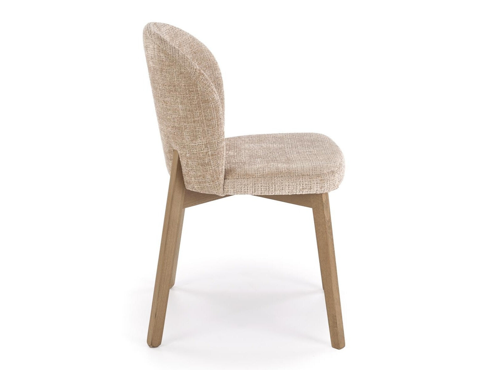 Kėdė BASSO kėdė šviesi graikinis riešutas/ CREMONA 14 (beige) V-PL-N-BASSO-J.ORZECH/CREMONA14, Spalva: Beige + Graikinis riešutas