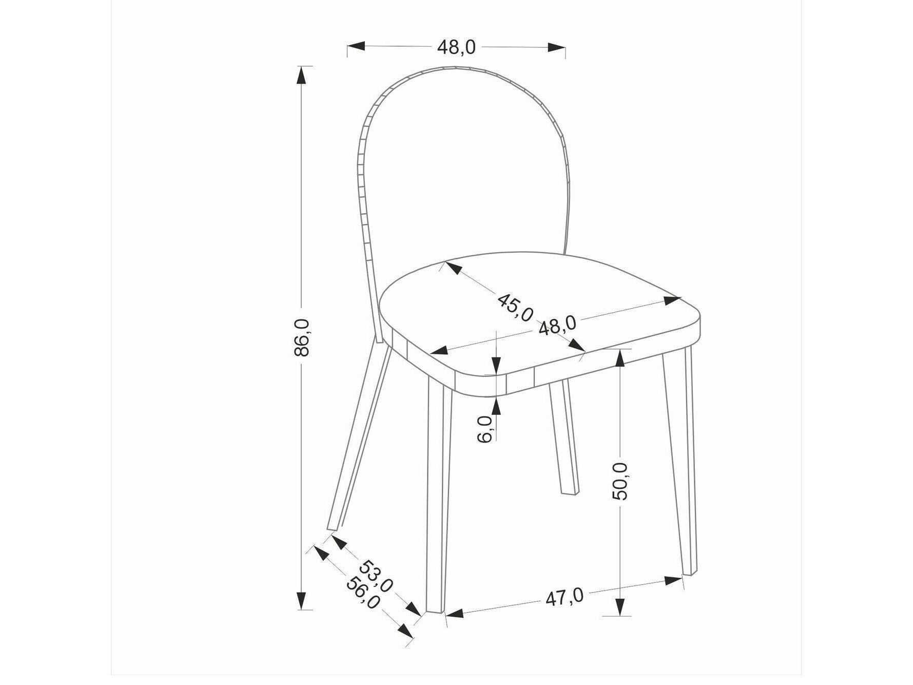 Kėdė BASSO kėdė šviesi graikinis riešutas/ CREMONA 14 (beige) V-PL-N-BASSO-J.ORZECH/CREMONA14, Spalva: Beige + Graikinis riešutas