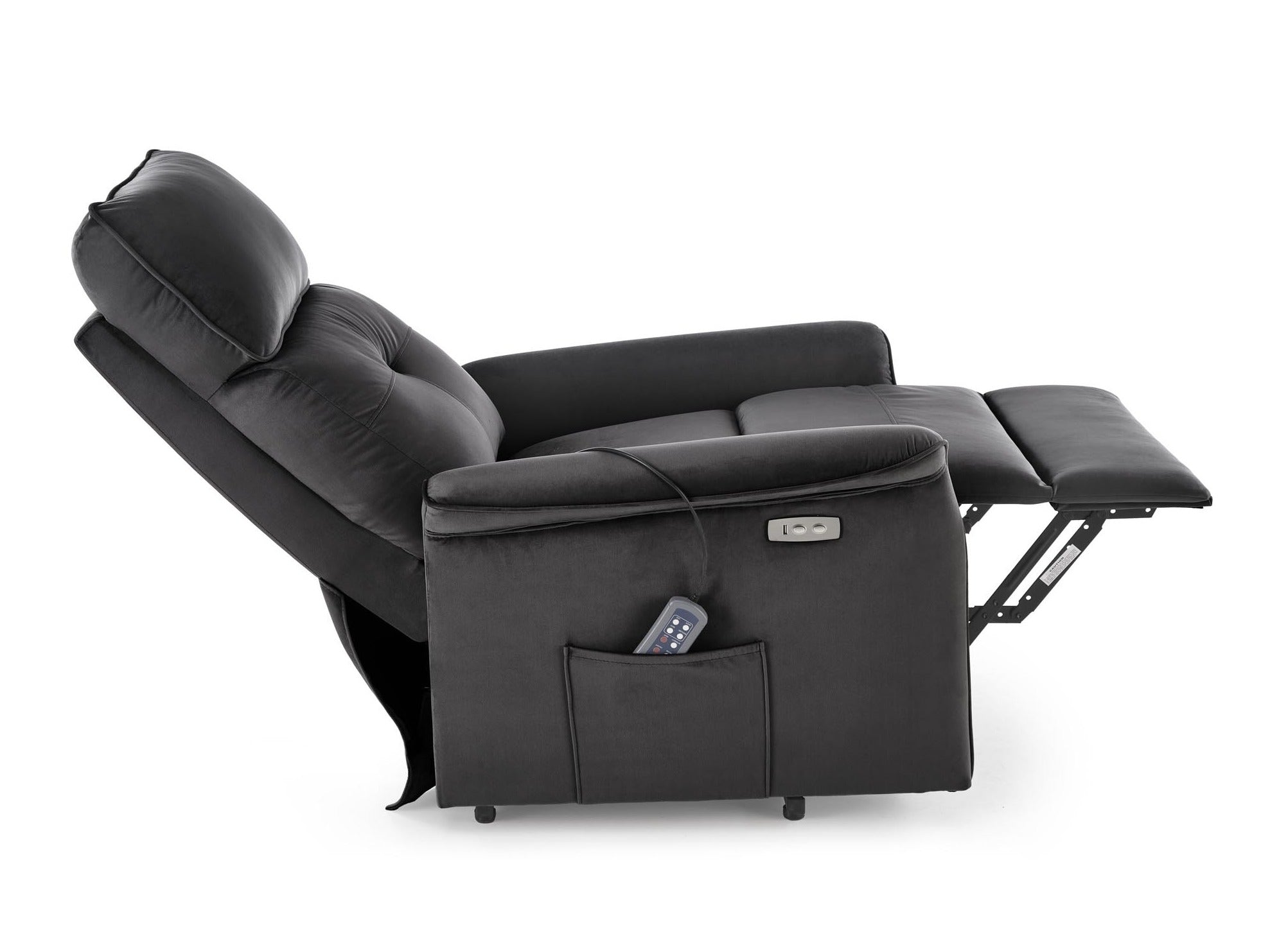 Fotelis reglaineris SEMIR 2 leisure kėdė, juoda V-CH-SEMIR_2-FOT-CZARNY (Juoda)