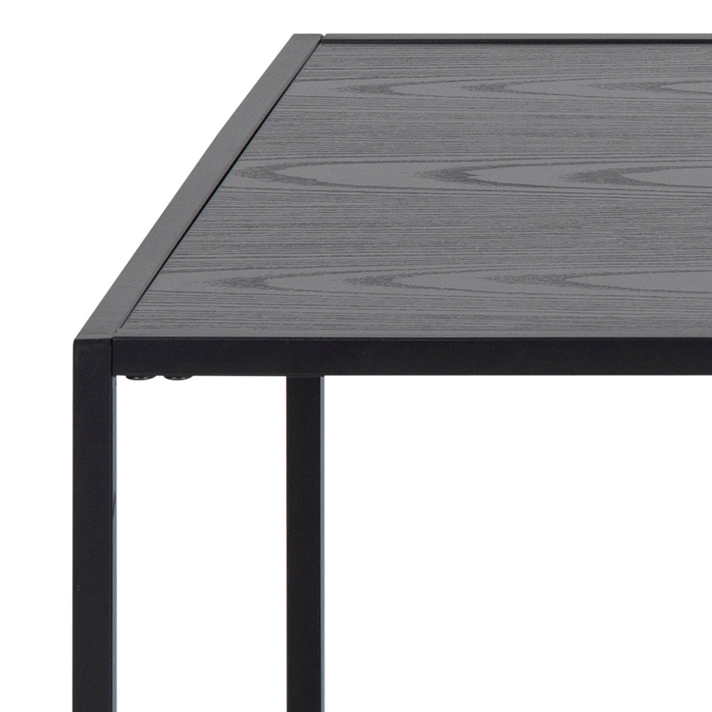 Žurnalinis staliukas Seaford 0000086766, Spalva: Juodas uosis + Juoda