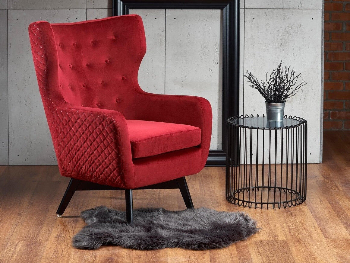 Fotelis MARVEL, Spalva: Raudona + Juoda