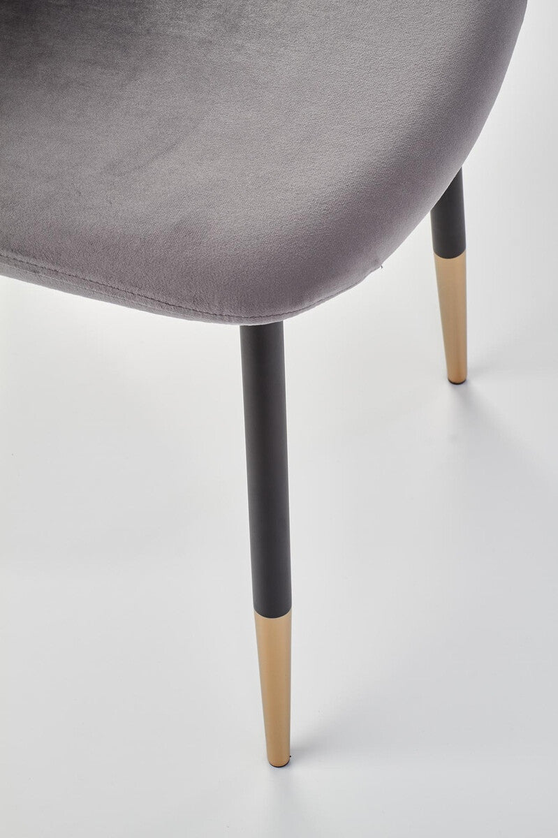 Kėdė K379 V-CH-K/379-KR-POPIEL, Spalva: Pilka