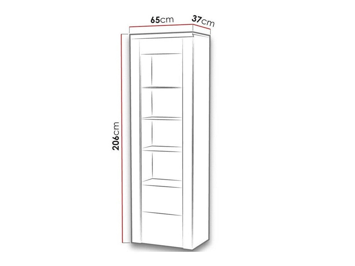 Vitrina Larona LA05 24Z6DZ05, Spalva: Riešutas