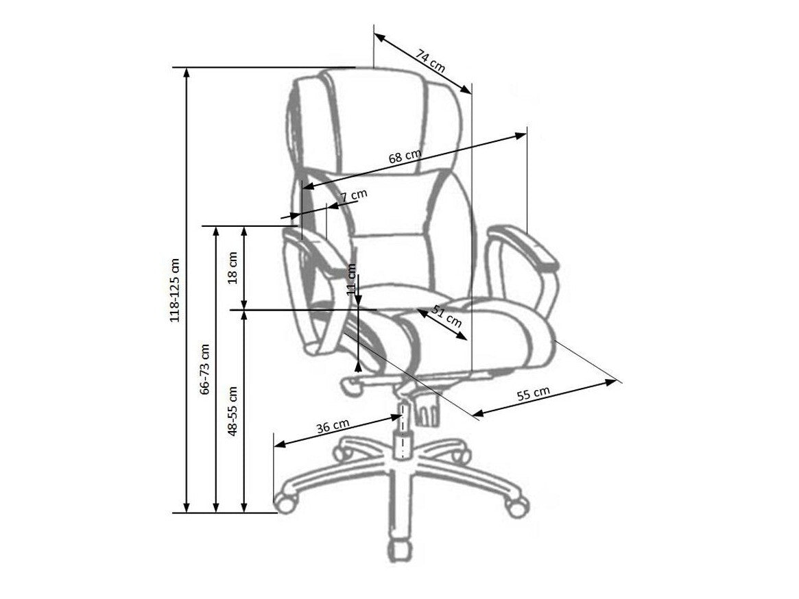 Biuro kėdė Foster Q-044, Spalva: Šviesi ruda