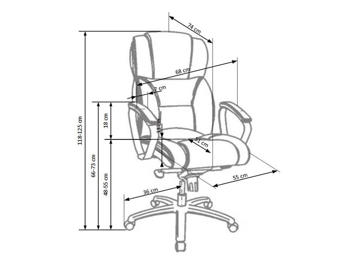 Biuro kėdė Foster Q-044, Spalva: Juoda