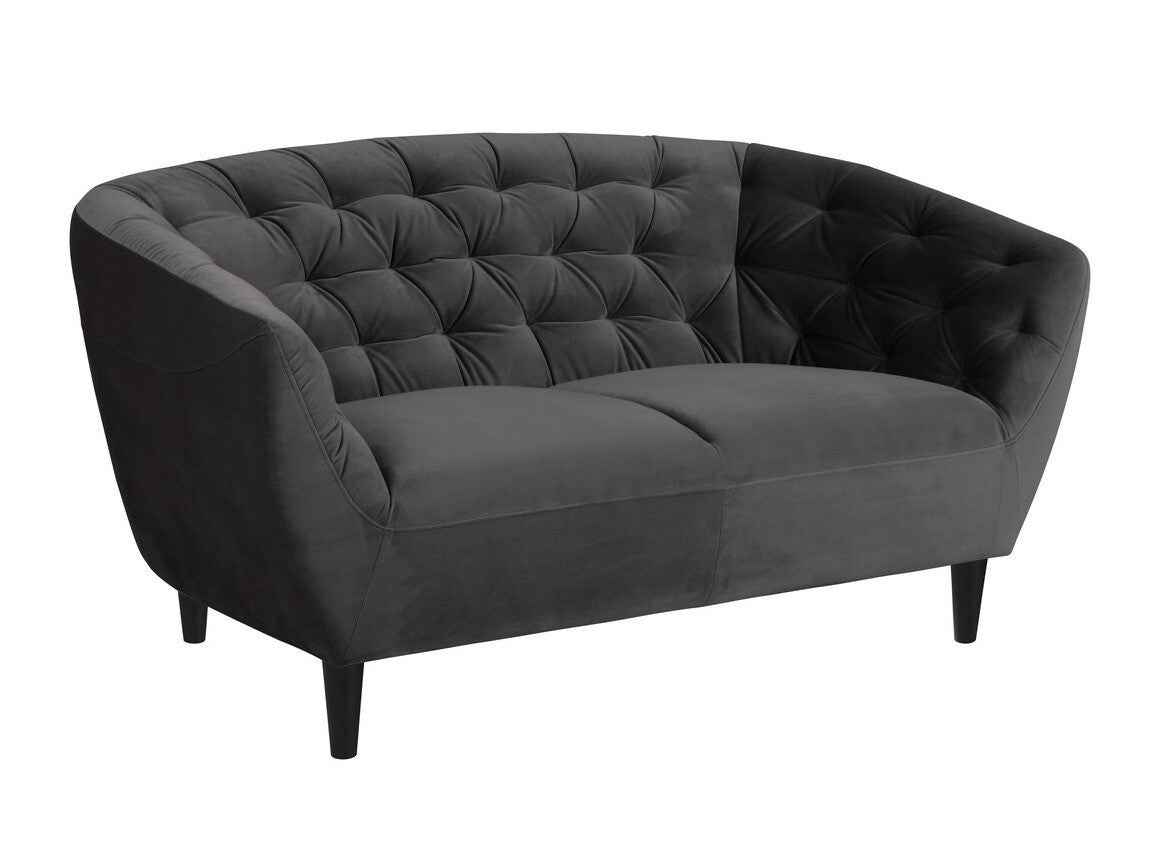 Chesterfield sofa Ria 0000072636, Spalva: Tamsi pilka