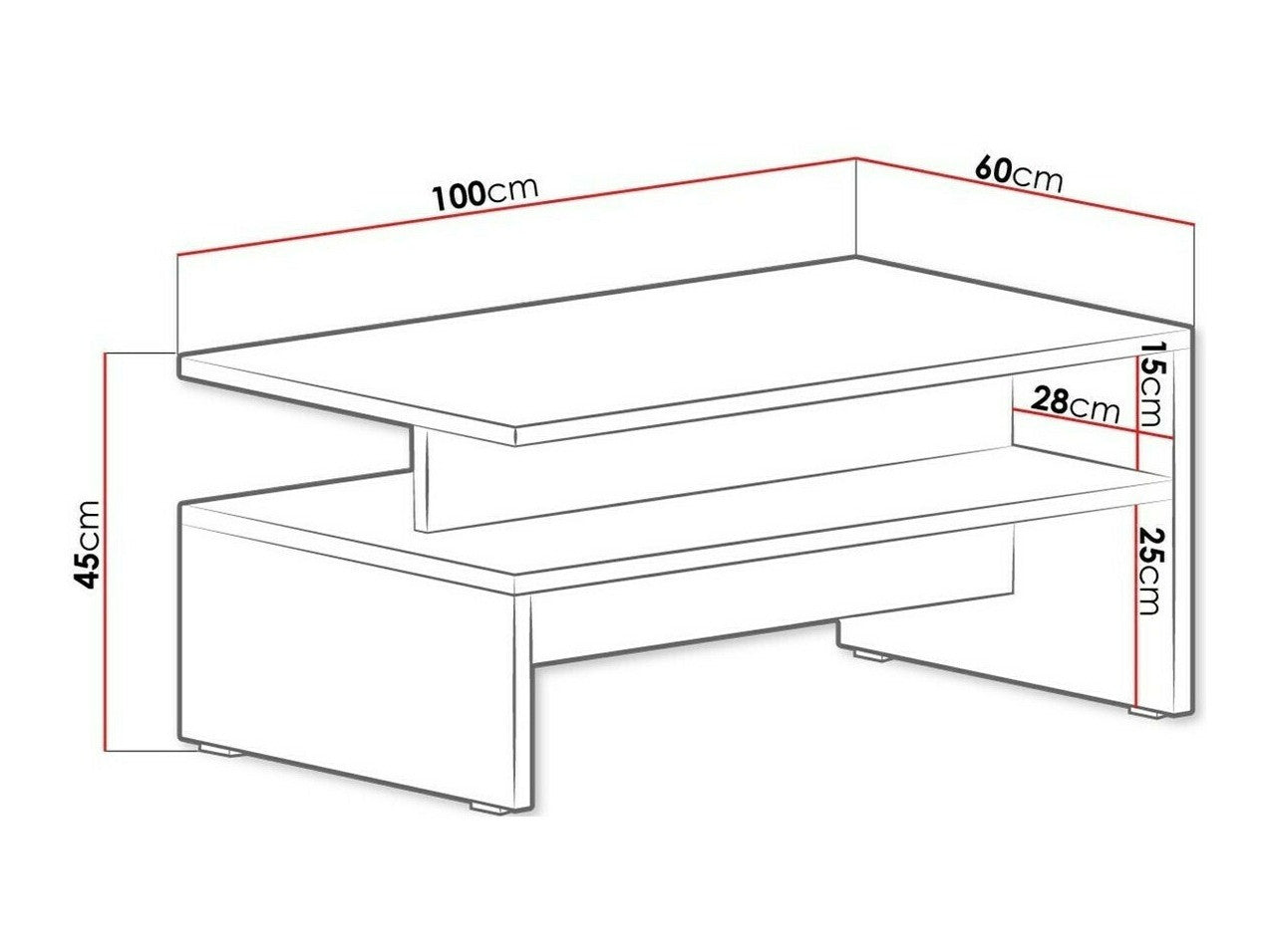 Žurnalinis staliukas Barasos 24RCBM99, Spalva: Artisan ąžuolo + Matinė juoda