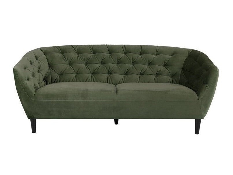 Chesterfield sofa 0000072644, Spalva: Tamsi žalia