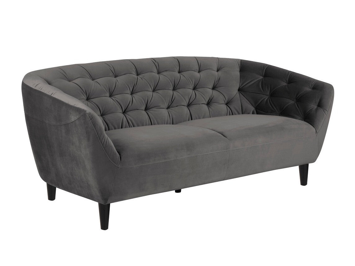 Chesterfield sofa 0000072641, Spalva: Tamsi pilka