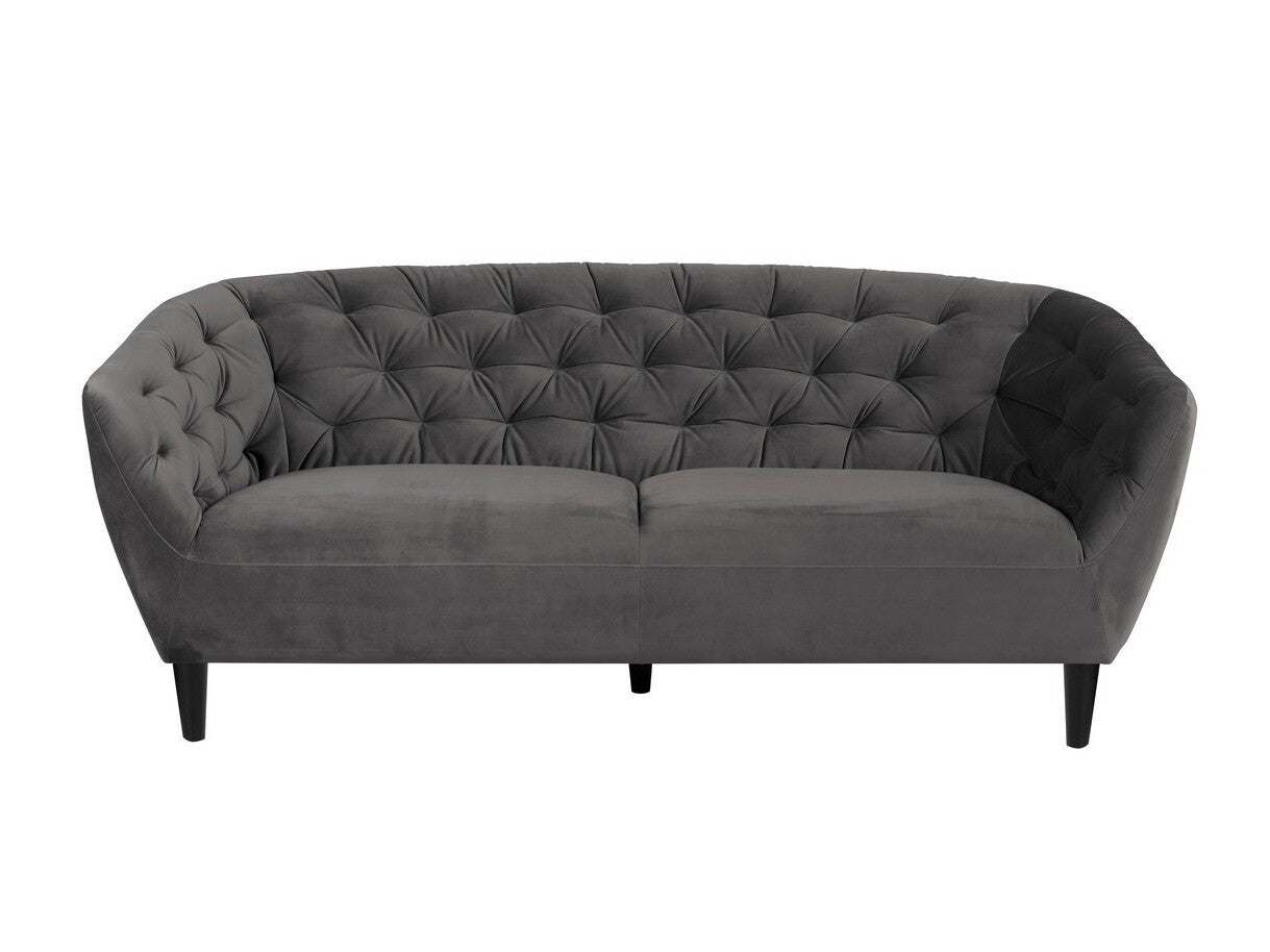 Chesterfield sofa 0000072641, Spalva: Tamsi pilka