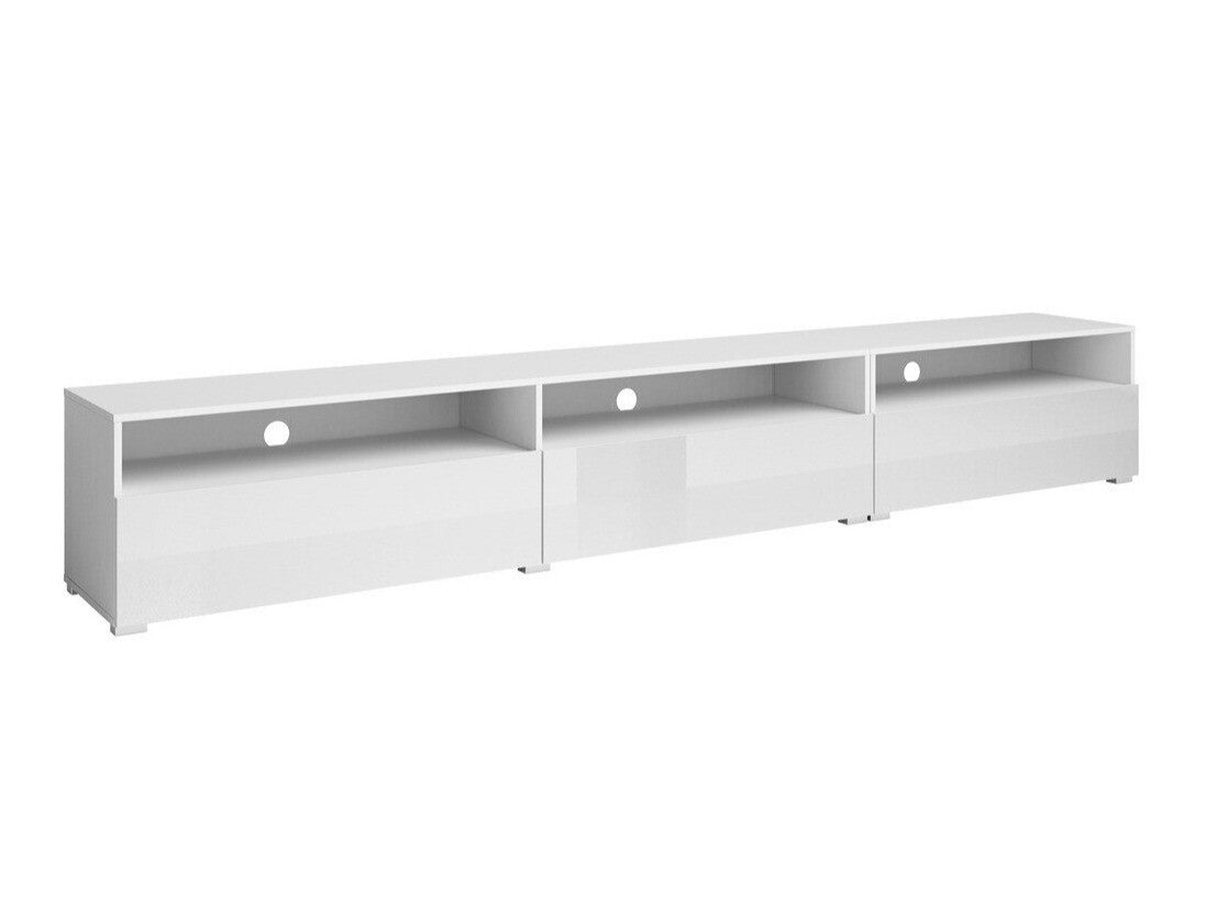 Tv staliukas Barasos 40 2497BM40, Spalva: Balta + Blizgi balta