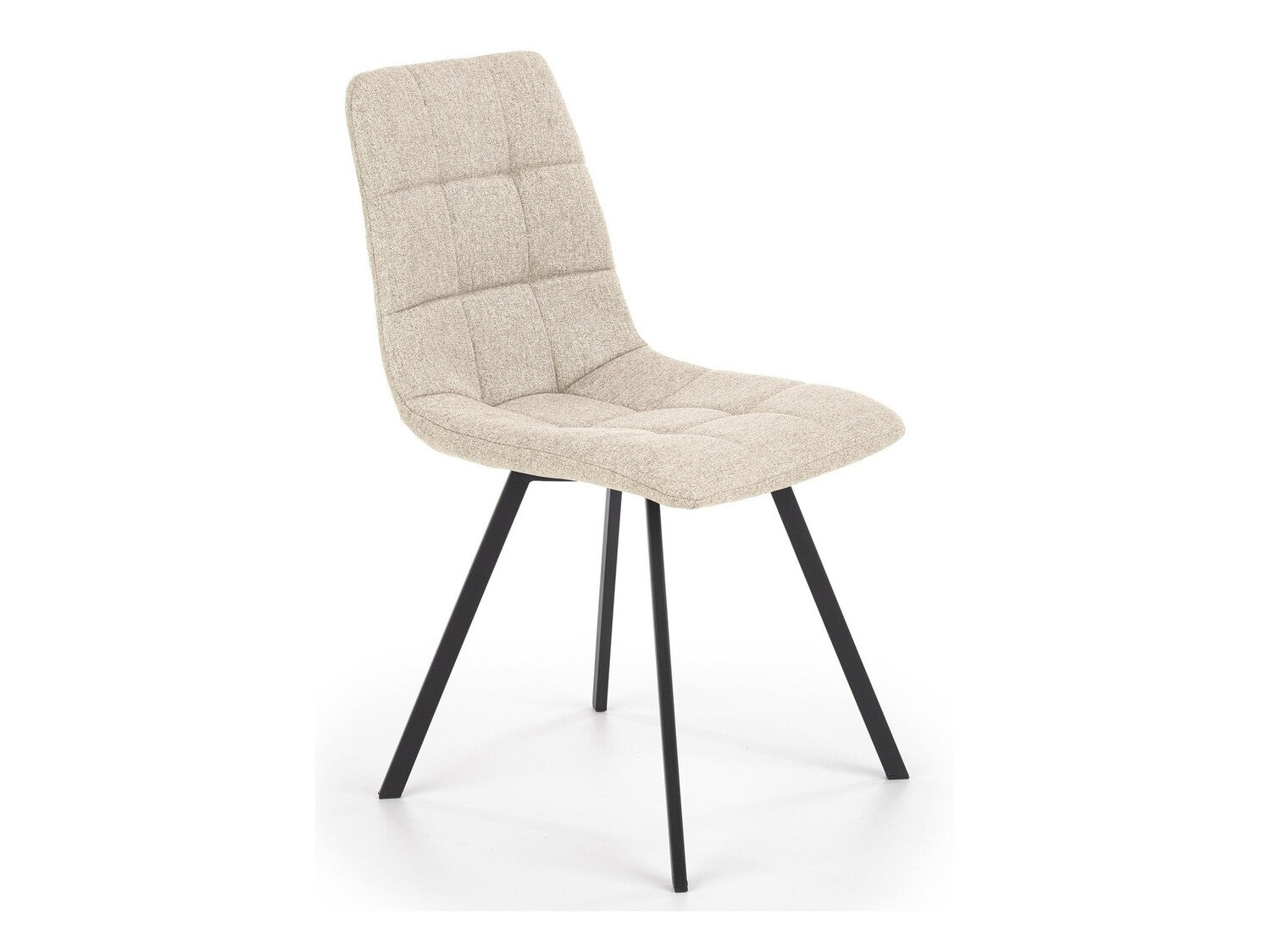 Kėdė K402 V-CH-K/402-KR-BEŻOWY, Spalva: Beige + Juoda