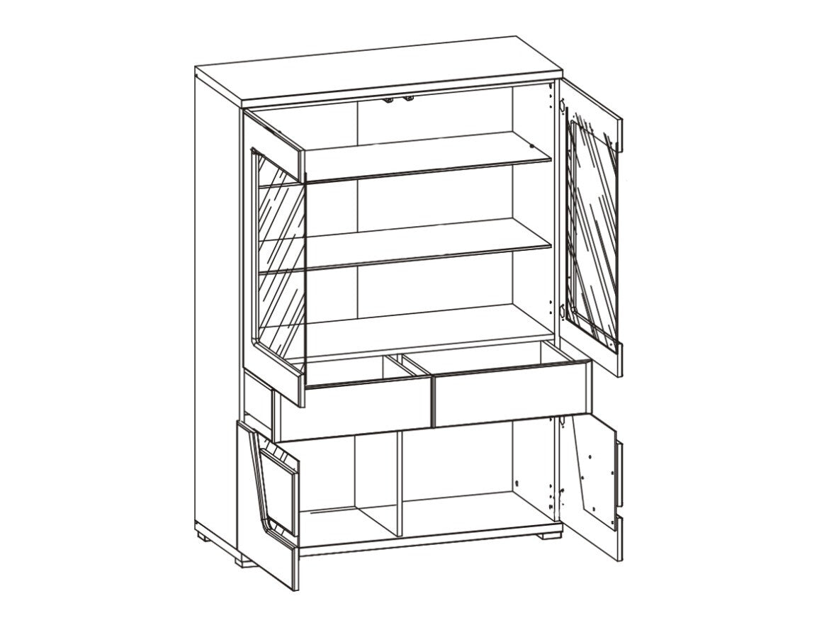 Vitrina Tes TS3, Spalva: Guoba