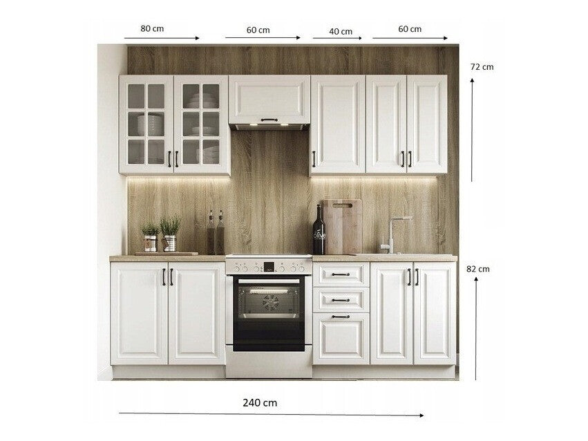 Virtuvės komplektas ELIZABETH 240 V-UA-ELIZABETH_240-BIAŁY