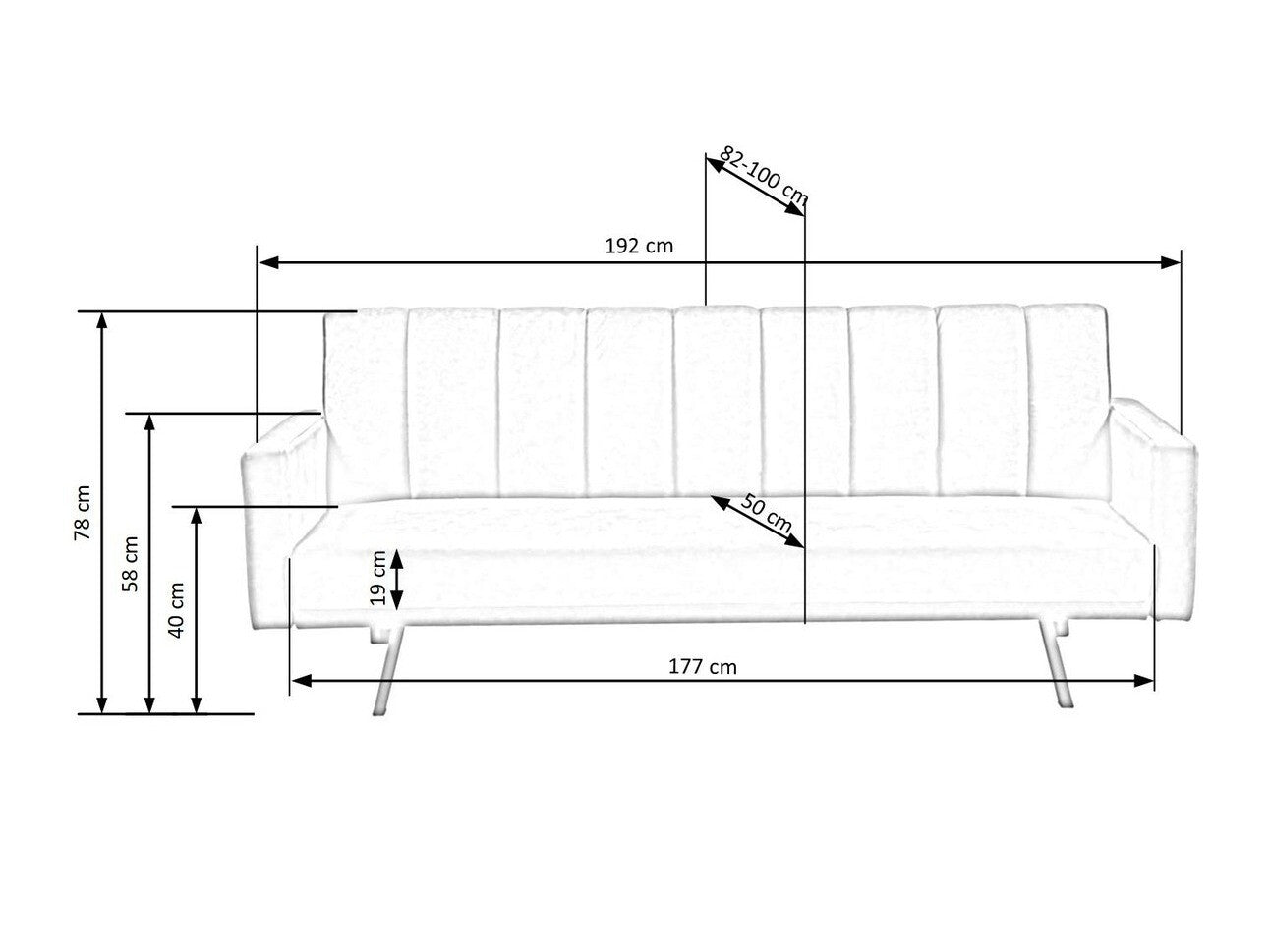 Sofa lova ARMANDO, Spalva: Tamsi žalia