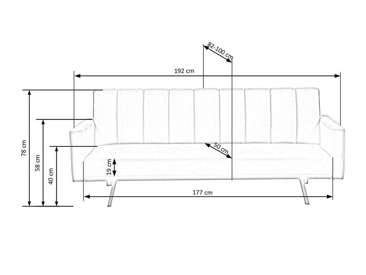 Sofa lova ARMANDO, Spalva: Pilka