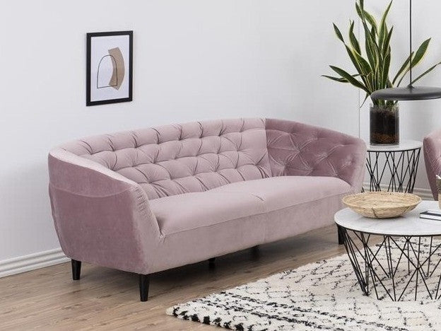 Chesterfield sofa Ria 0000072642, Spalva: Dusty rožinė