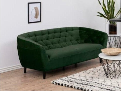 Chesterfield sofa 0000072644, Spalva: Tamsi žalia