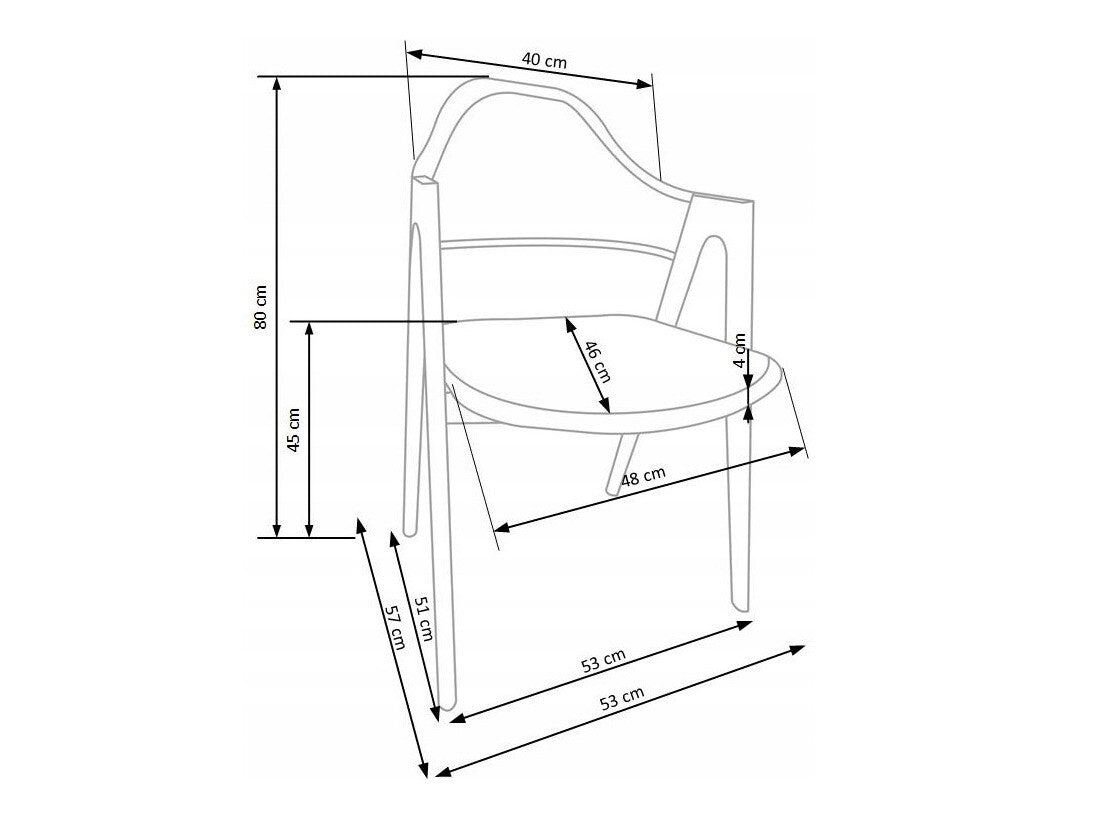 Kėdė K344 kėdė, smėlio V-CH-K/344-KR-BEŻOWY (Kreminė)