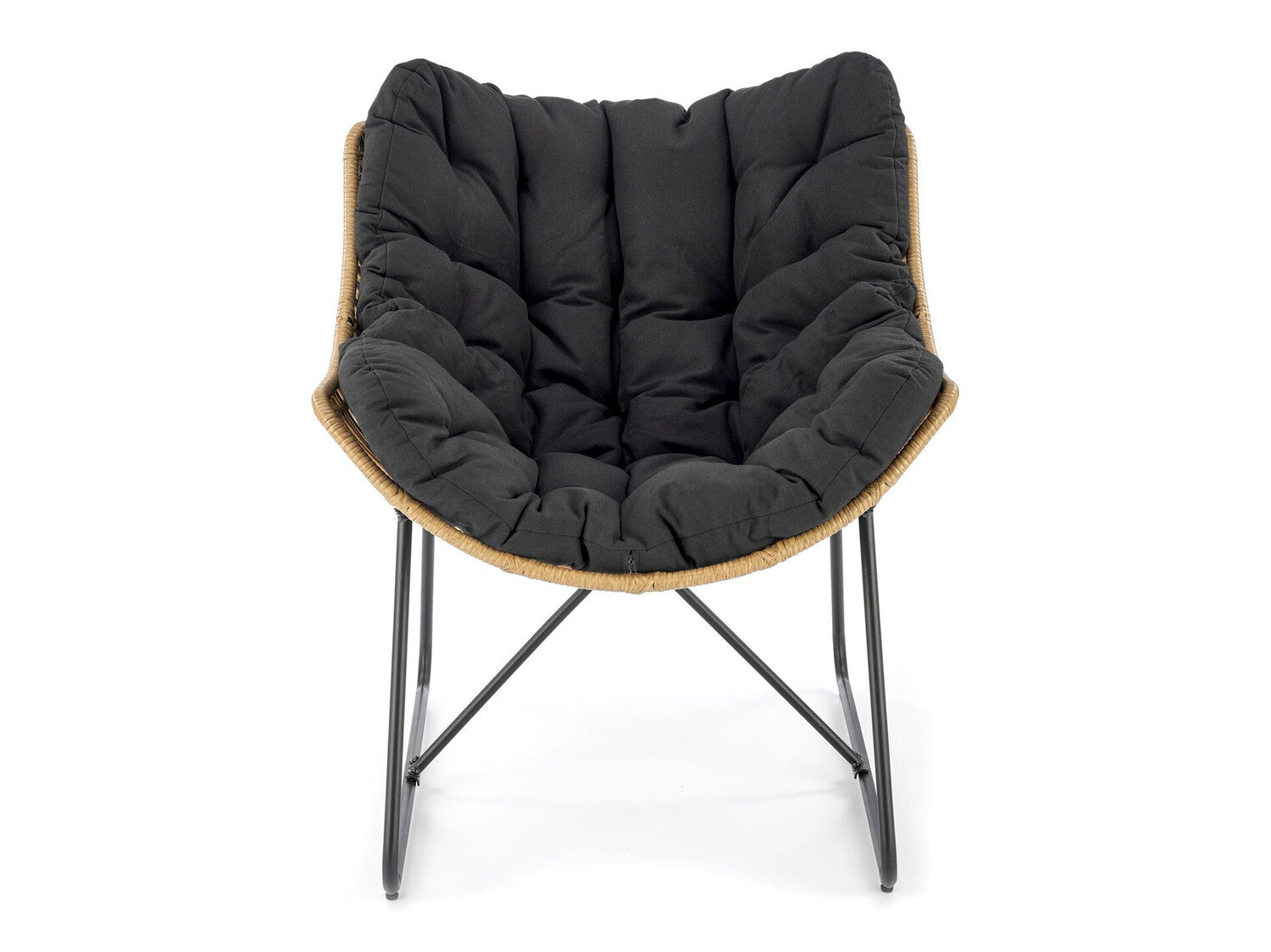 Fotelis WHISPER leisure kėdė, juoda / natural V-CH-WHISPER-FOT