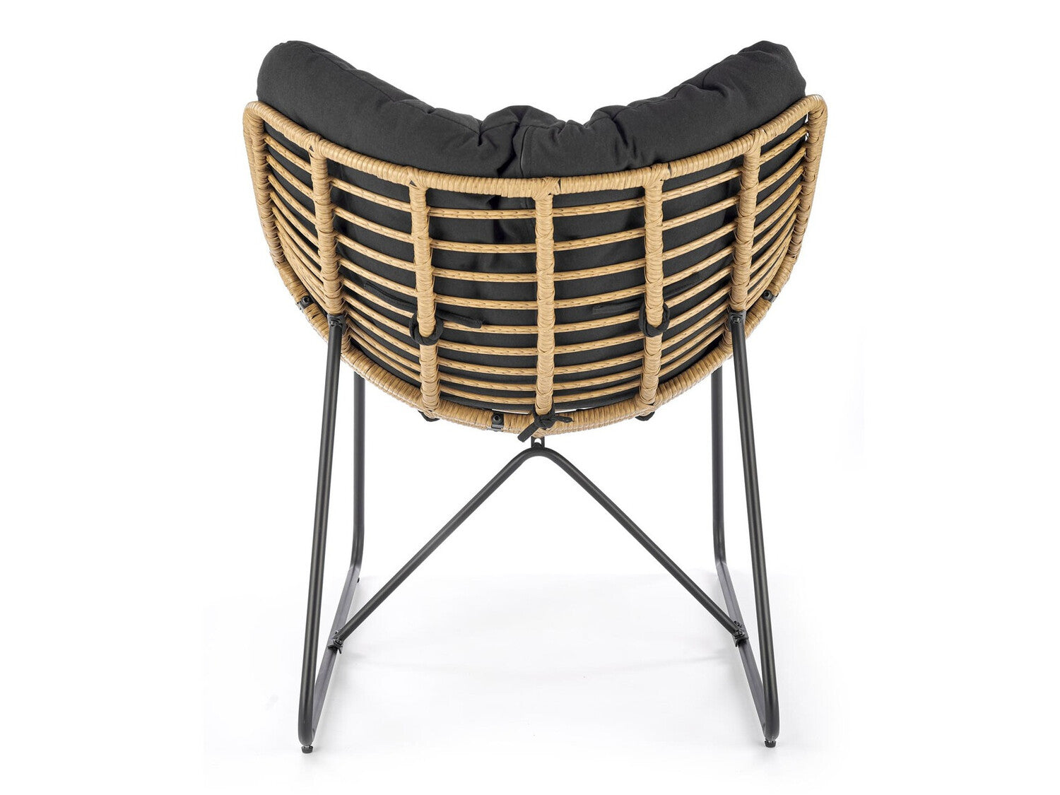 Fotelis WHISPER leisure kėdė, juoda / natural V-CH-WHISPER-FOT