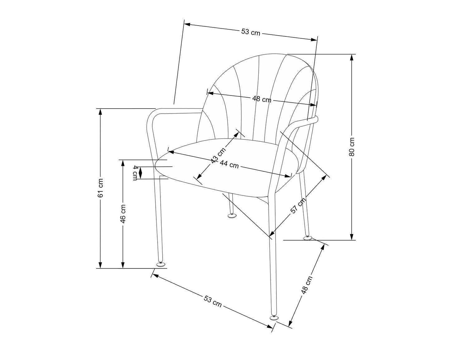 Kėdė K500 kėdė, smėlio / juoda V-CH-K/500-KR