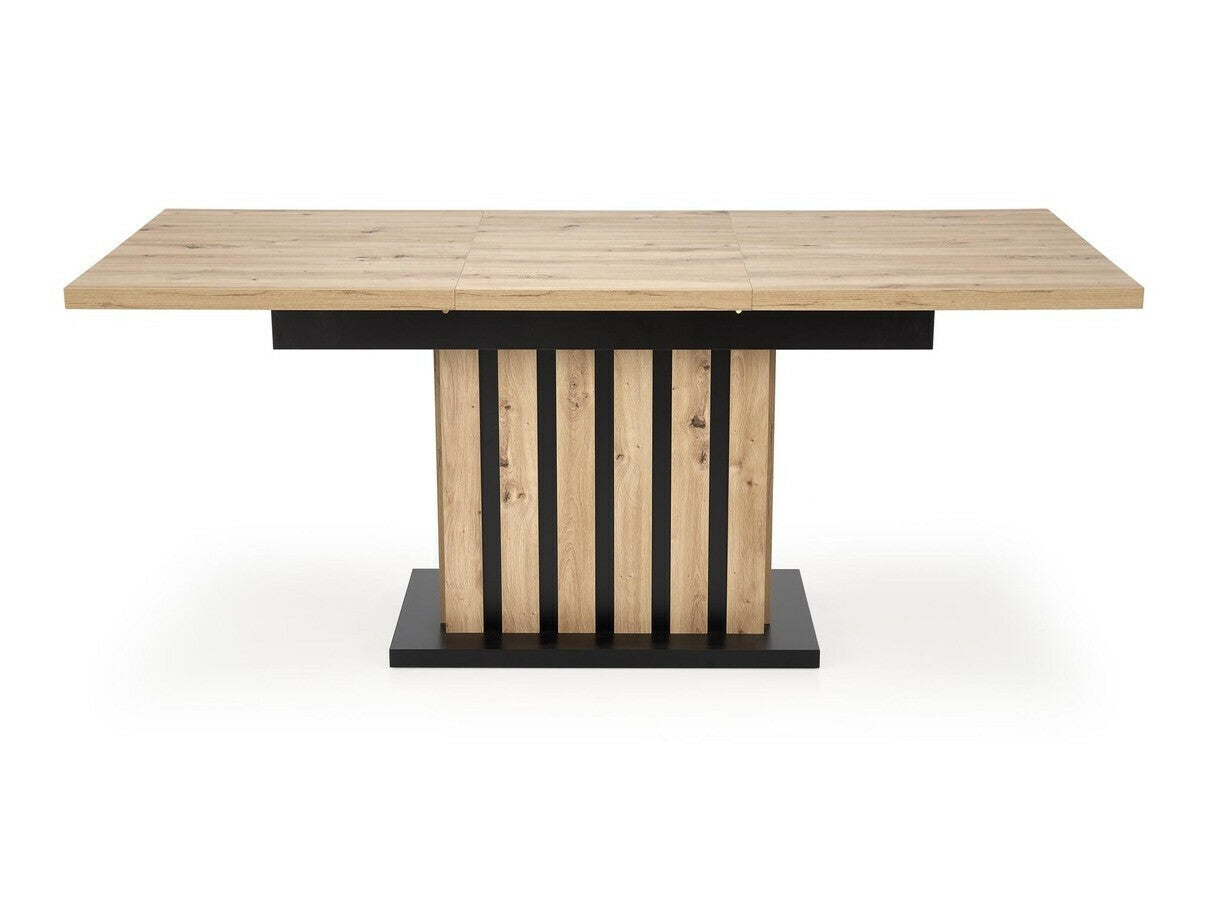 Stalas LAMELLO extension stalas, artisan ąžuolas / juoda V-PL-LAMELLO-ST