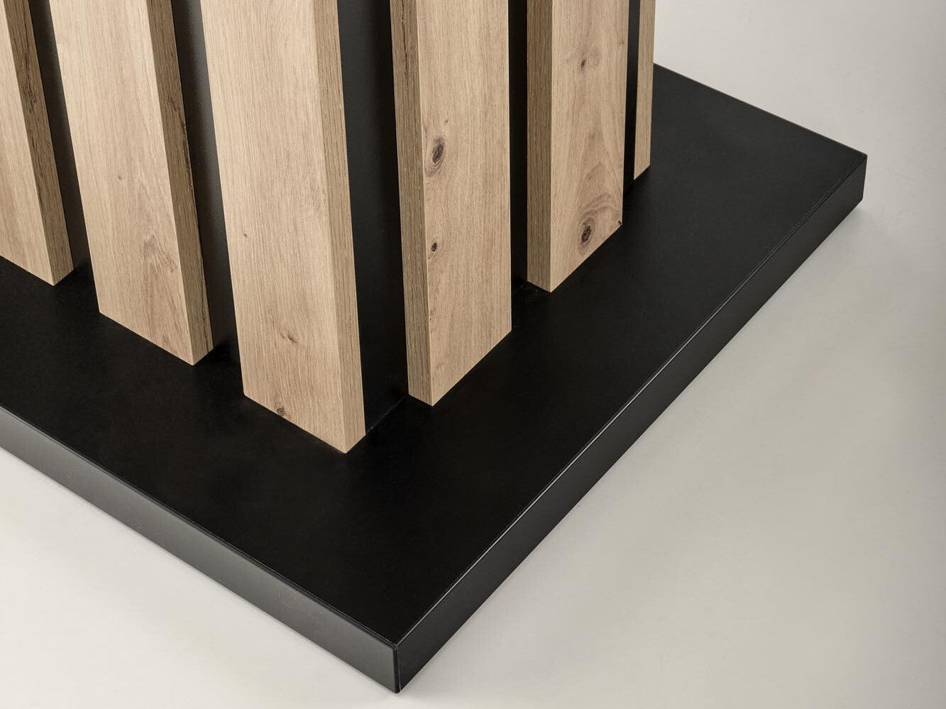 Stalas LAMELLO extension stalas, artisan ąžuolas / juoda V-PL-LAMELLO-ST