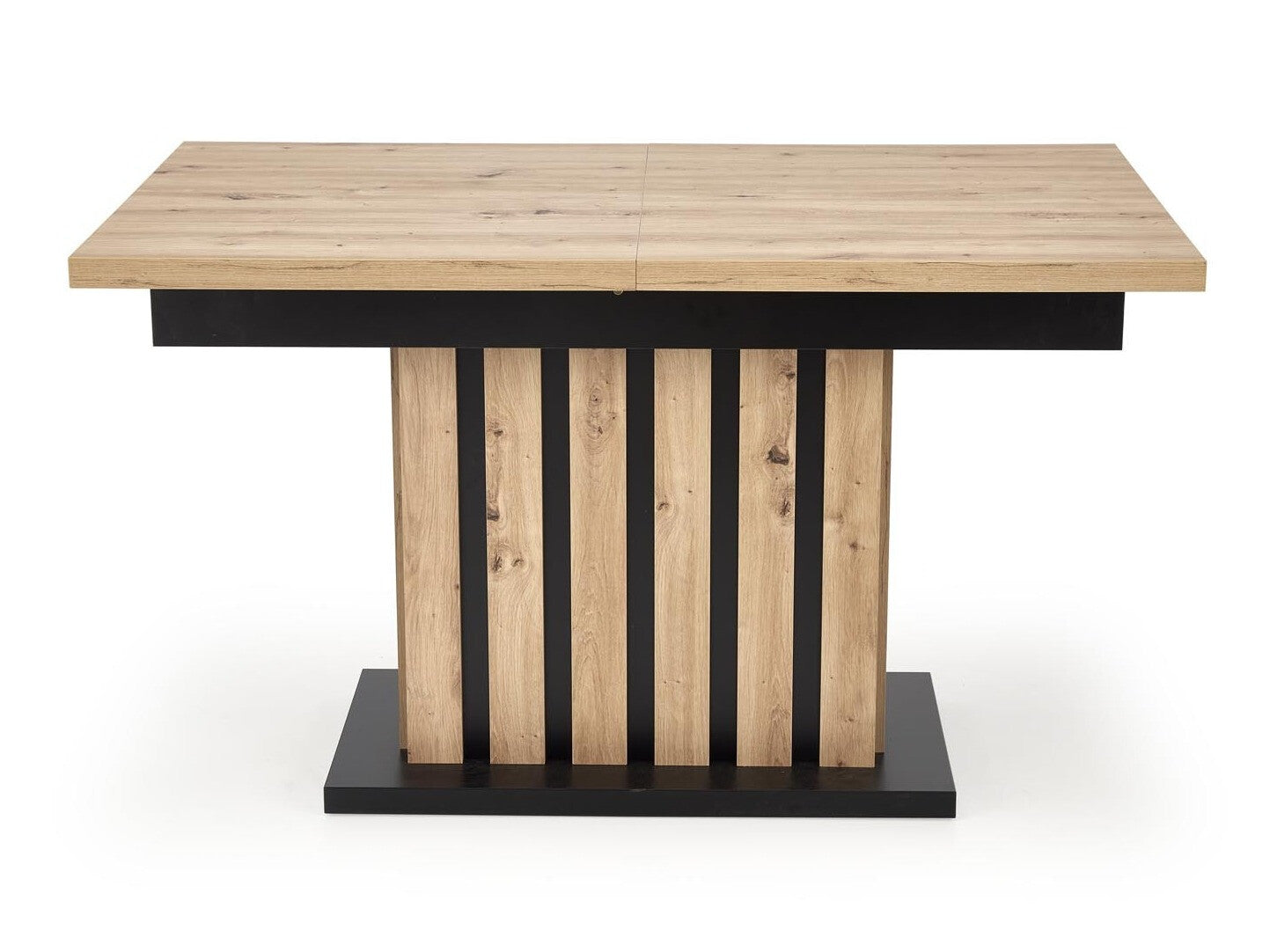 Stalas LAMELLO extension stalas, artisan ąžuolas / juoda V-PL-LAMELLO-ST-160/210