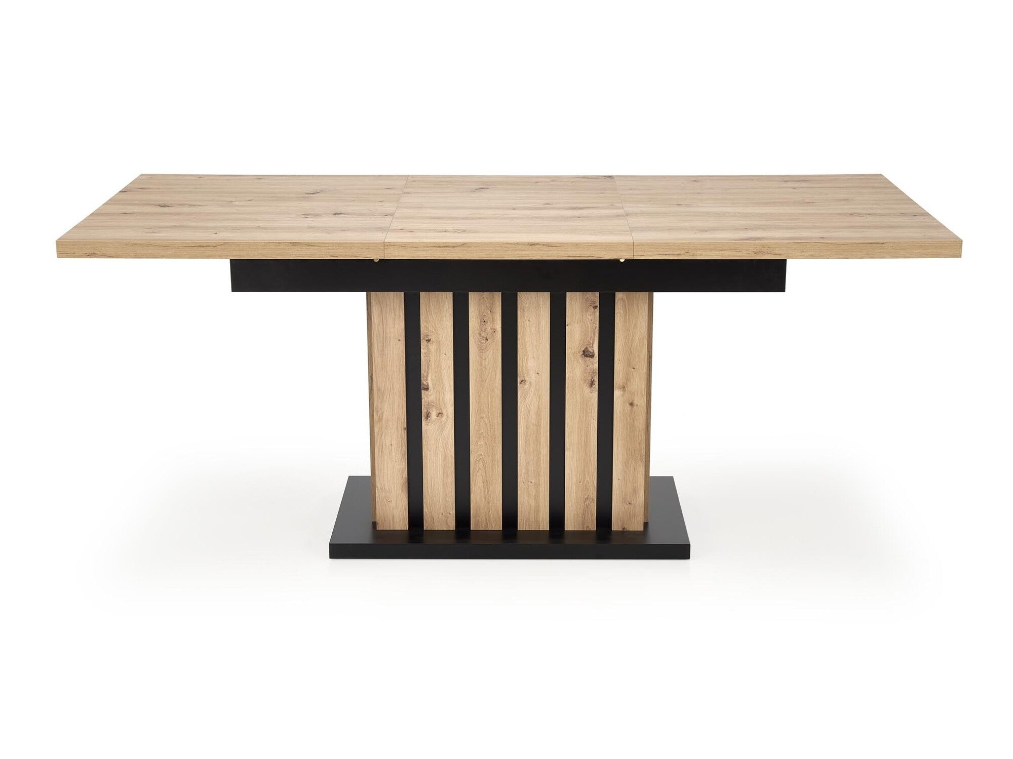 Stalas LAMELLO extension stalas, artisan ąžuolas / juoda V-PL-LAMELLO-ST-160/210