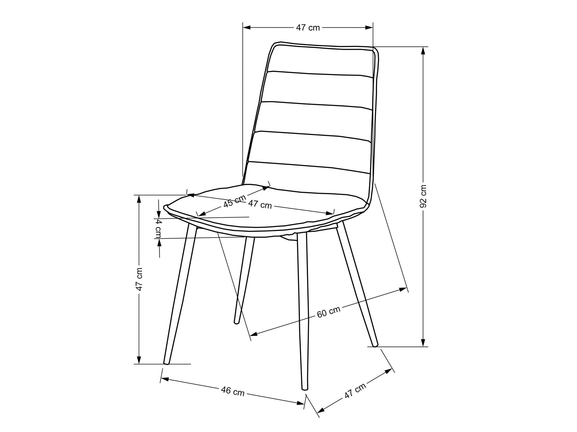 Kėdė K493 kėdė, pilka V-CH-K/493-KR-POPIELATY (Pilka)