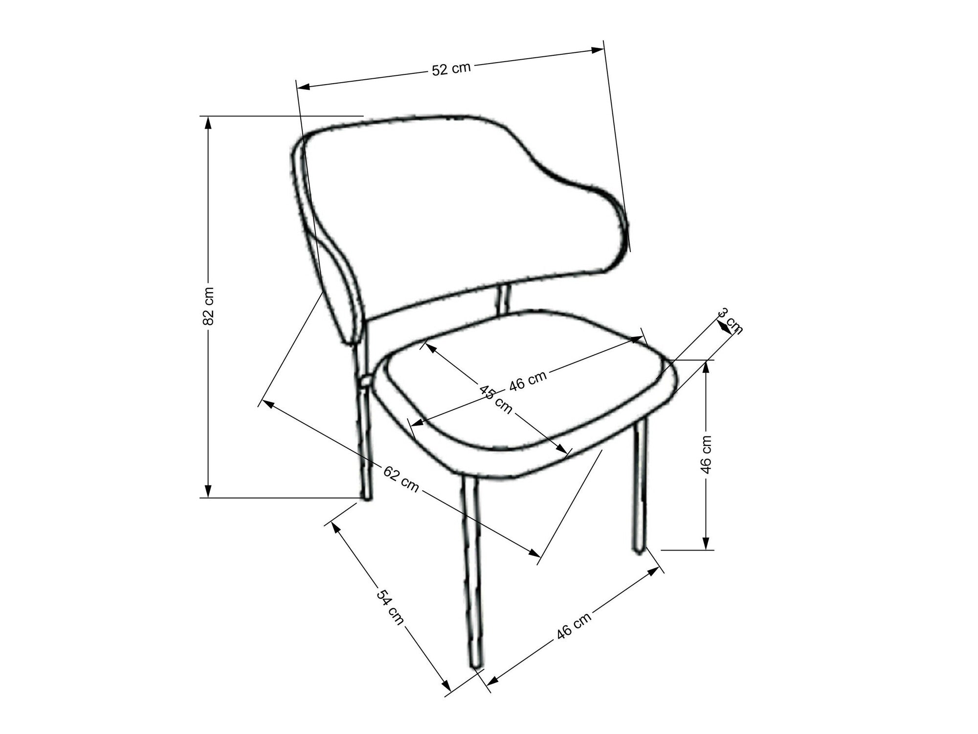 Kėdė K497 kėdė, šviesi pilka V-CH-K/497-KR-J.POPIELATY (Pilka)