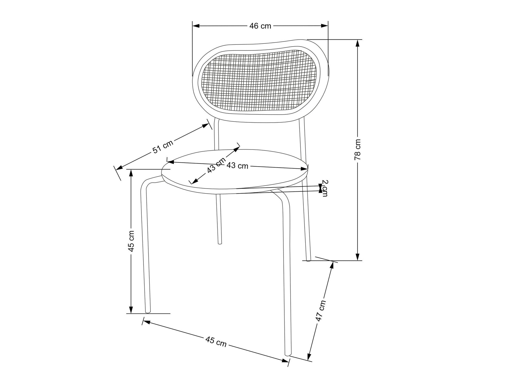 Kėdė K524 kėdė, žalia V-CH-K/524-KR-ZIELONY (Žalia)