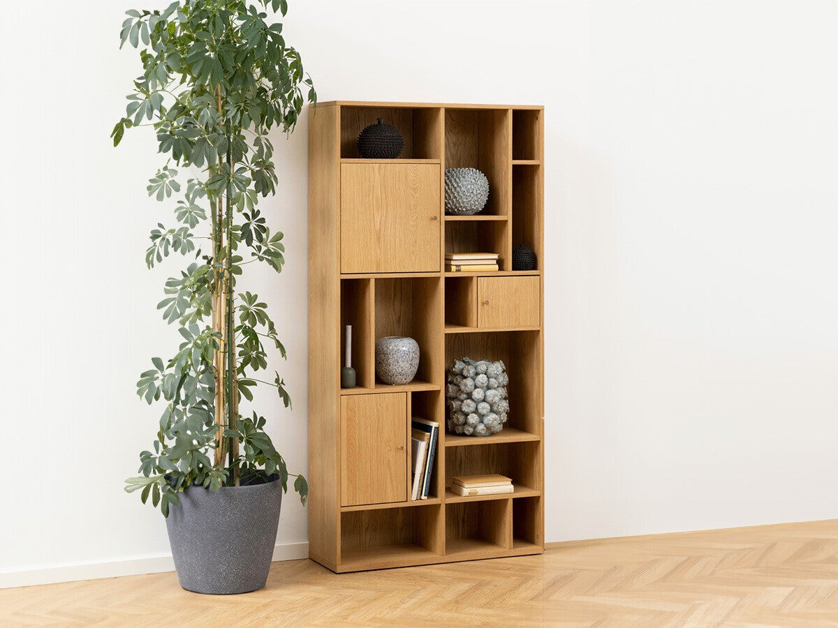 Lentyna Rangoon bookcase natural H000023495