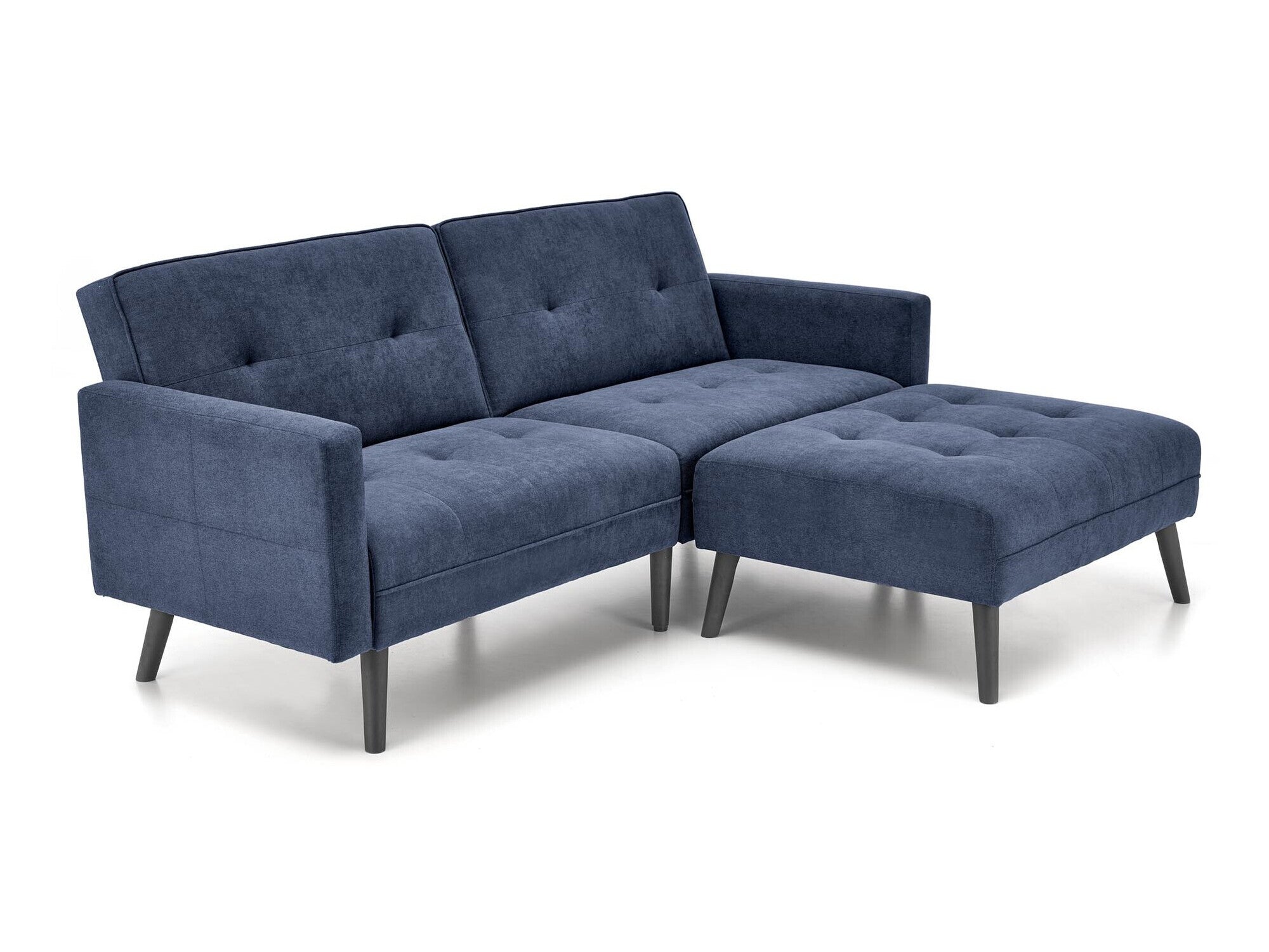 Minkštų baldų komplektas CORNELIUS folding sofa with ottoman, color: mėlyna V-CH-CORNELIUS-SOFA-NIEBIESKI (Mėlyna)