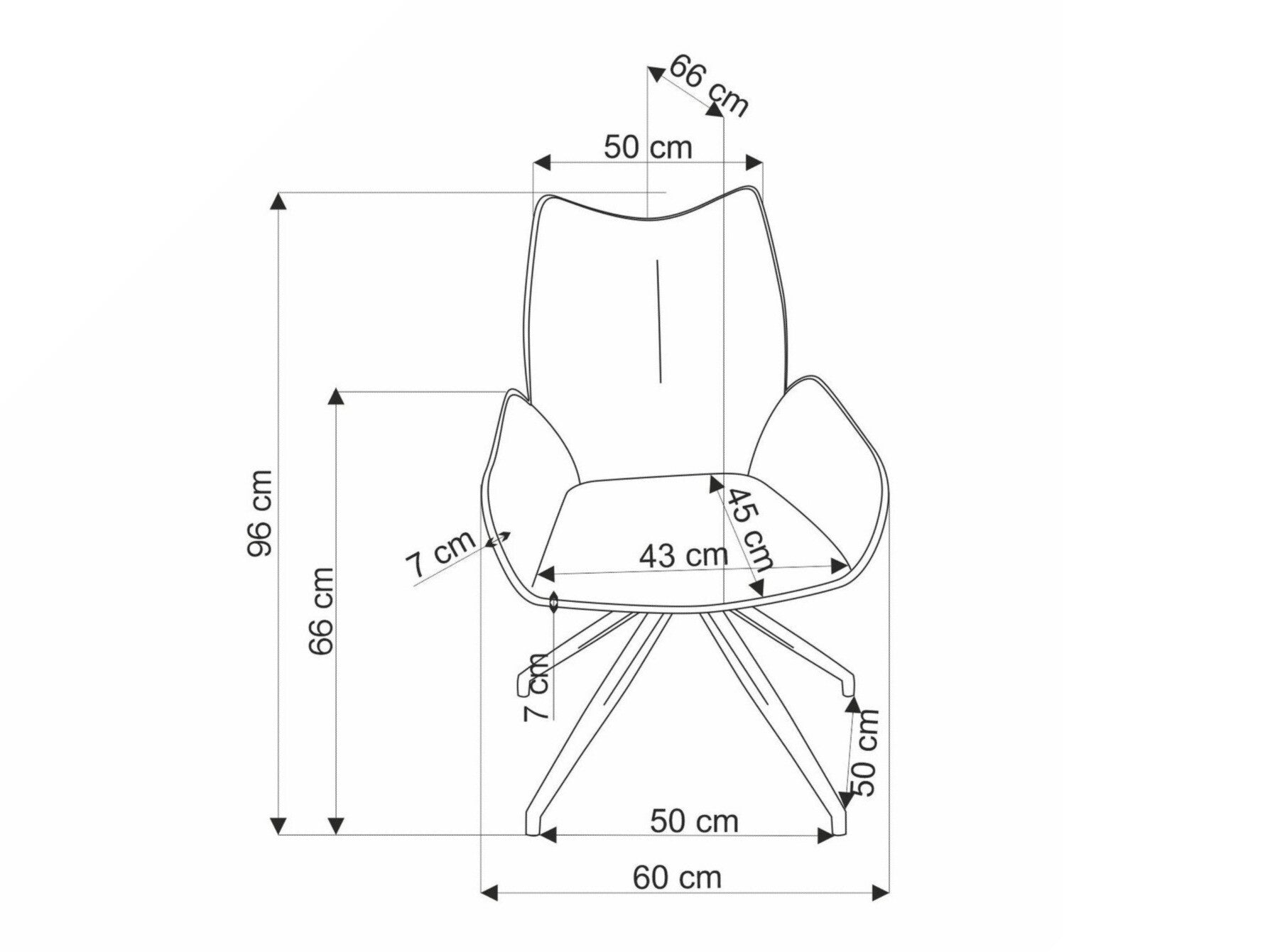 Kėdė K553 kėdė, pilka V-CH-K/553-KR-POPIELATY