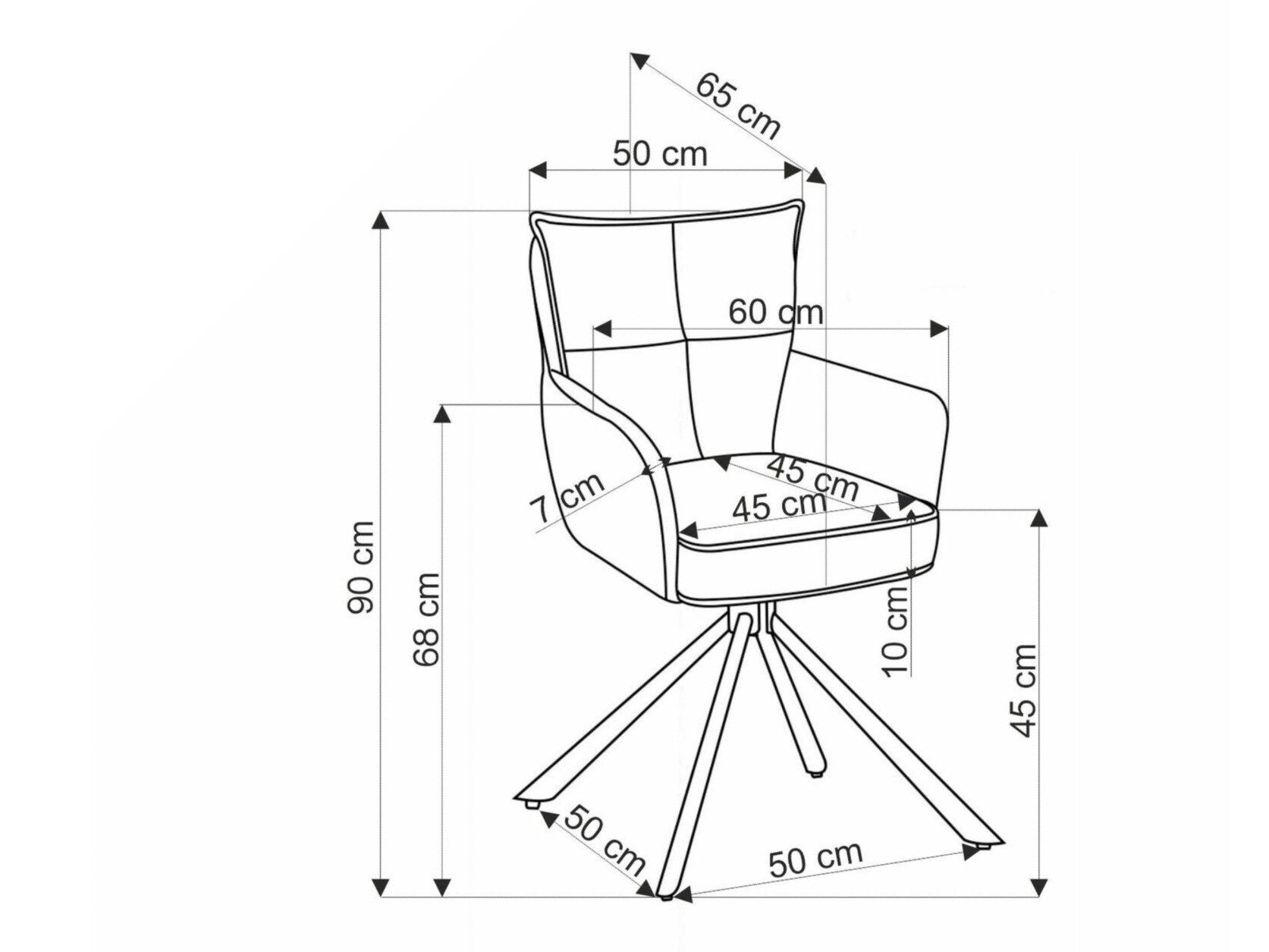 Kėdė K528 kėdė, kapučino V-CH-K/528-KR-CAPPUCCINO (Kapučino)