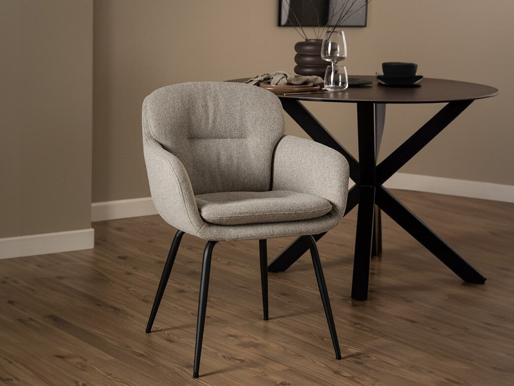 Kėdė Dora dining kėdė with armrest smėlio 0000102655 (Beige)