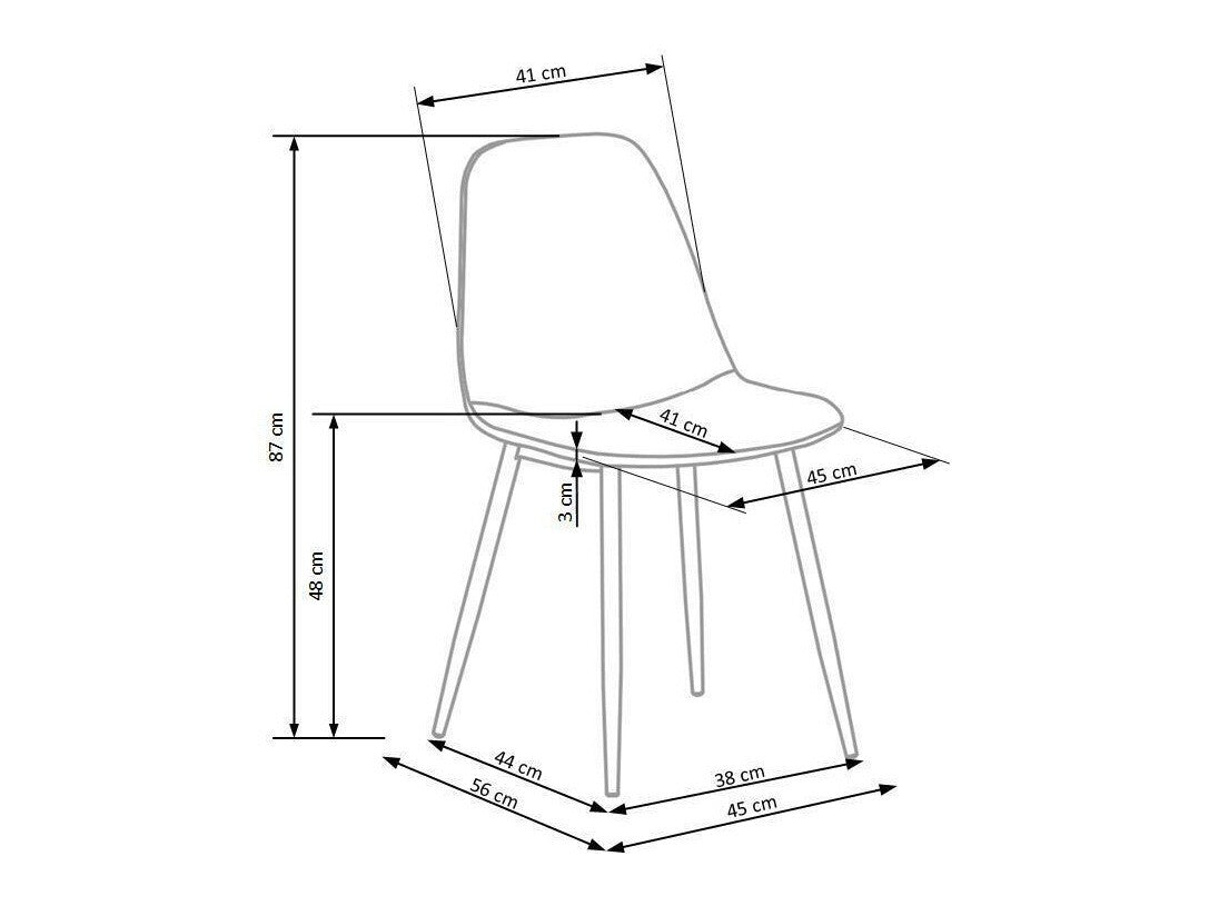 Kėdė K316 kėdė, V-CH-K/316-KR-BEŻOWY (Beige)