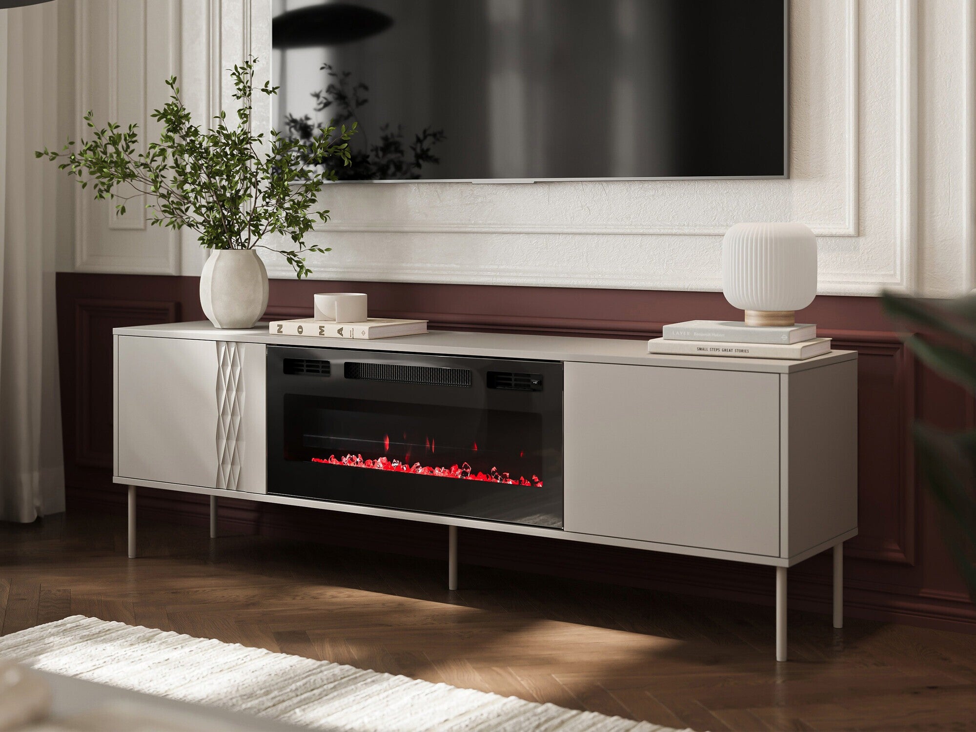 TV staliukas RTV TRESSE 180 EF, Spalva: Beige