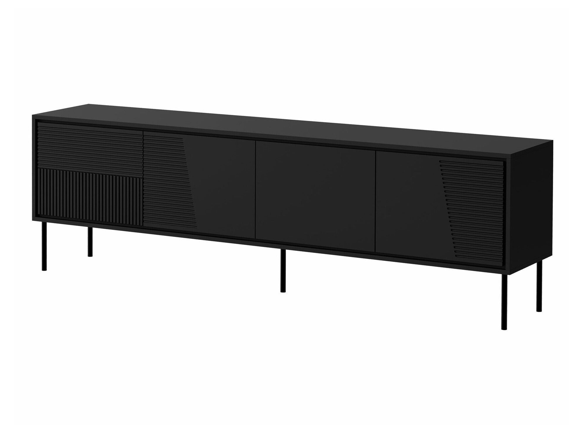 TV staliukas Szafka RTV ABI 200 4D Czarny mat 5903211362125 (Juoda)