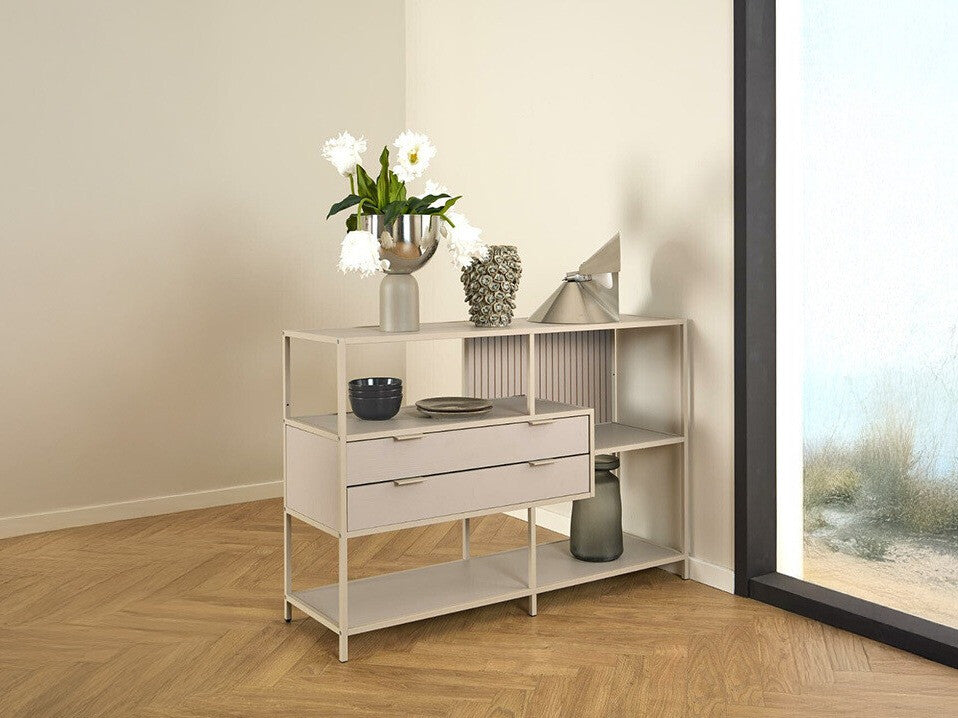 Lentyna Seaford bookcase pilka 0000109301 (Pilka)