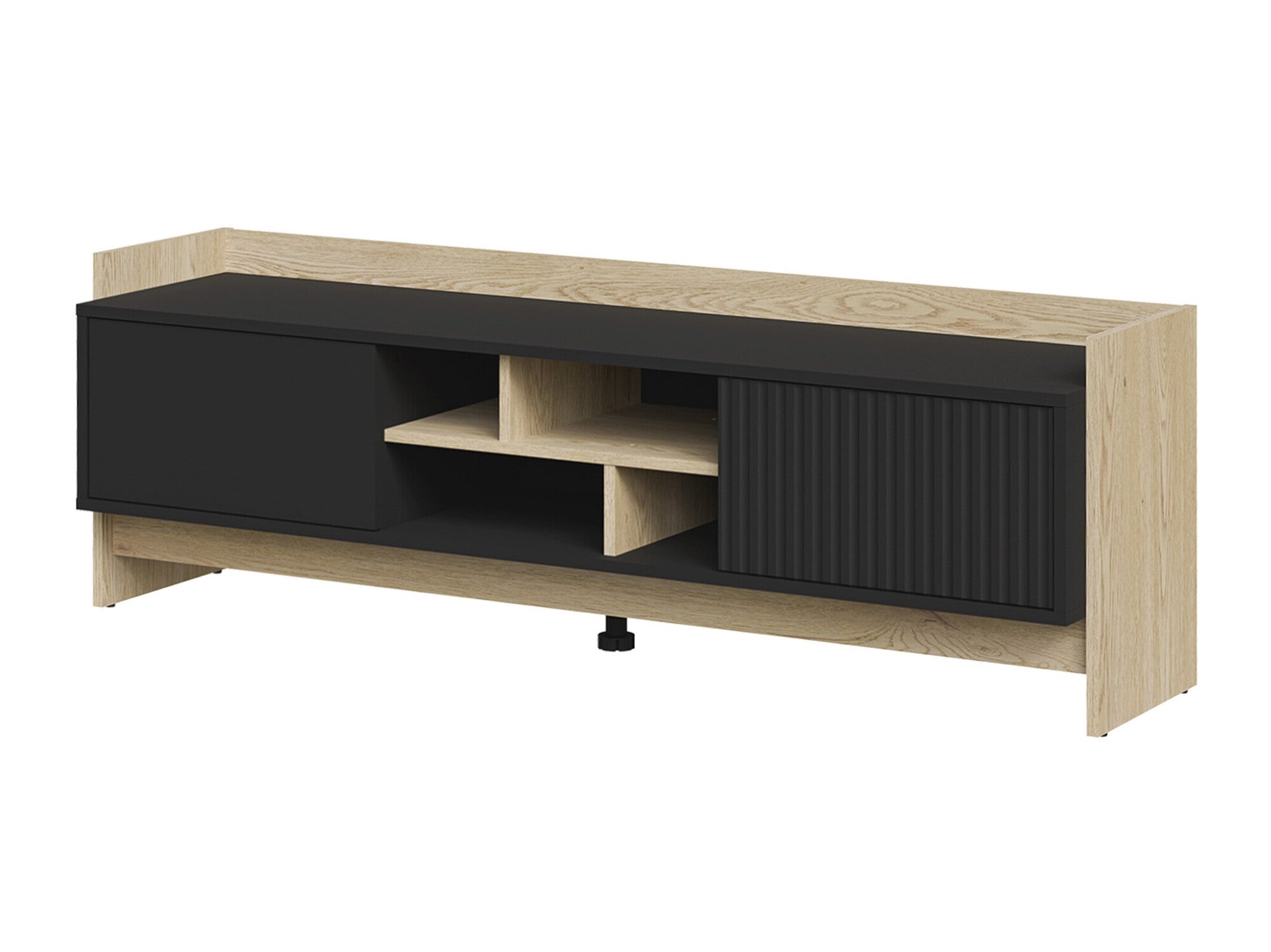 TV staliukas Szafka RTV PORTO 150 2D Dąb Cremona/Czarny