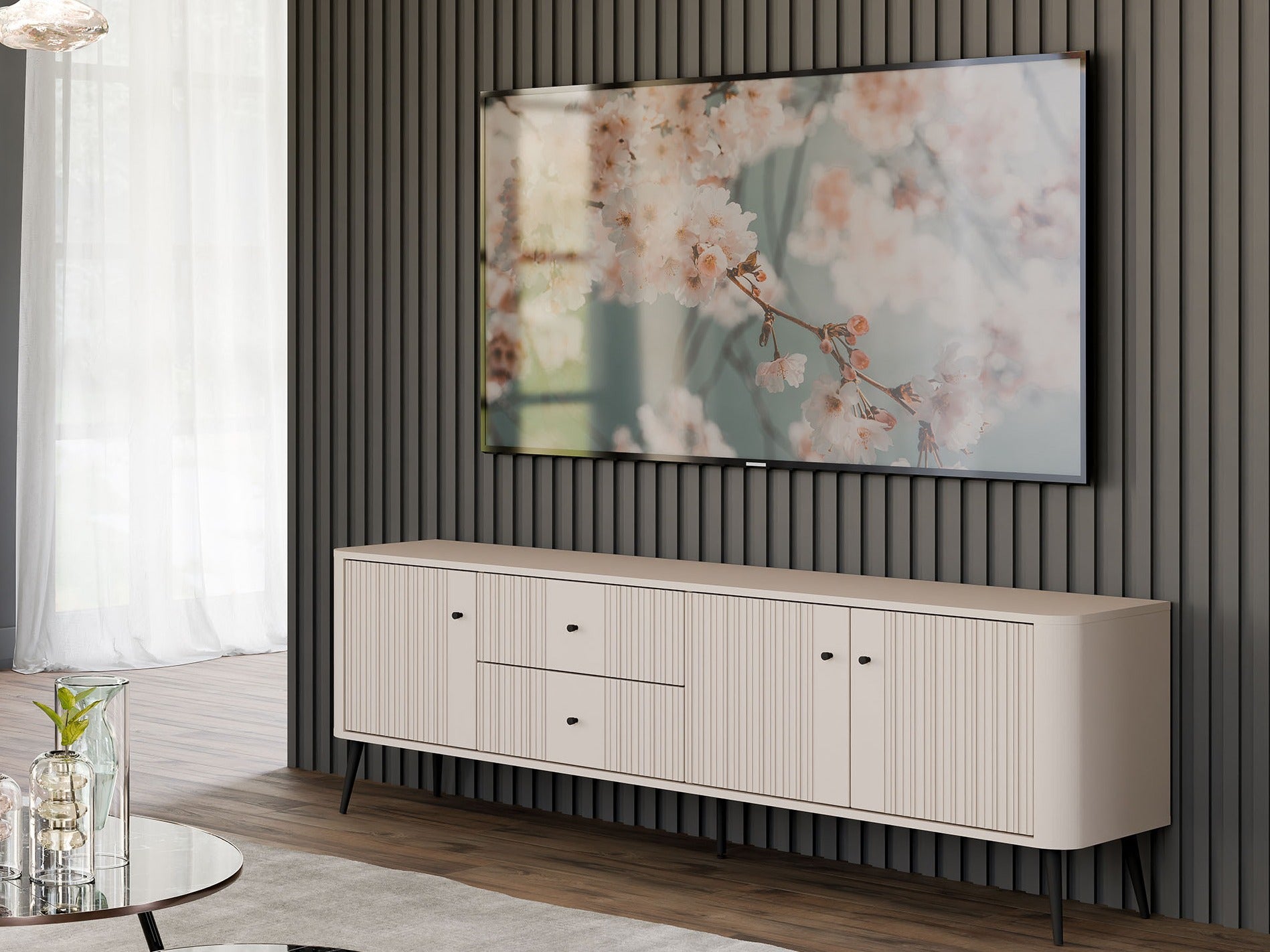 TV staliukas VIGO VG02 K/CZ KPL