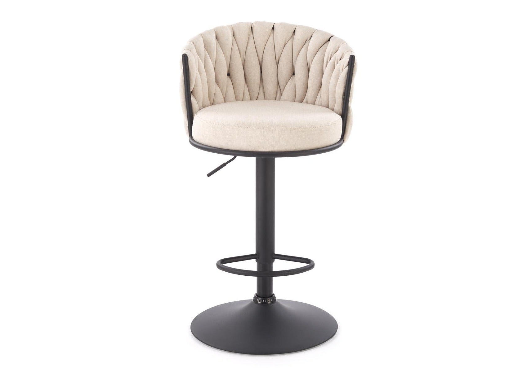 Baro kėdė H125 baro kėdė, juoda / smėlinė V-CH-H/125-BEŻOWY (Smėlinė + Juoda)
