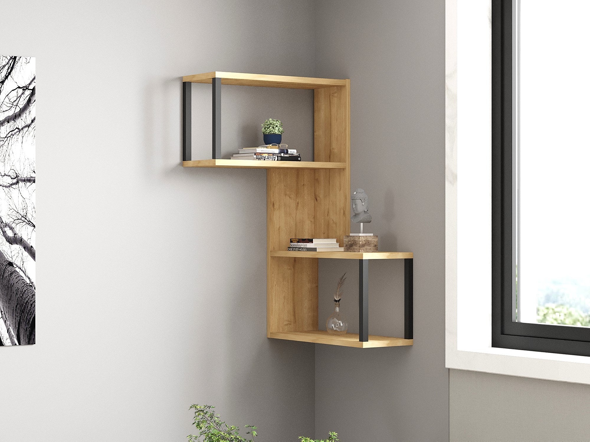 Pakabinama lentyna Lecco - Sapphire Oak