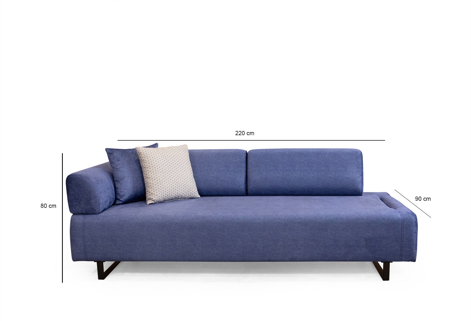 Sofa-lova Infinity with Side Table - Blue